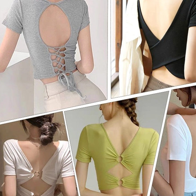 Áo ngực nữ cố định cúp, thiết kế lưng đẹp, dây đeo vai, thoáng mát, thoải mái