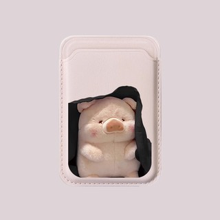Hộp đựng thẻ ví họa tiết lợn dễ thương cho iPhone 15pro 15promax 14 promax 14promax 14 pro 16 16plus 16 Pro Max 17 pro 17promax 17air