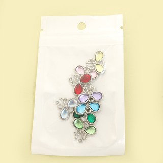 10 Chiếc Cô Gái Trẻ Series Ruy Băng Nơ Hợp Kim Quyến Rũ, Thủy Tinh Nhiều Màu Sắc khảm Tinh Tế Dreamy Nơ Mặt Dây Chuyền Cho DIY Phong Cách Công Chúa Xương Đòn Dây Chuyền Vòng Cổ Bông Tai Móc Khóa Túi Treo