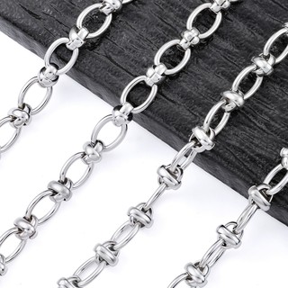 Dây chuyền chéo hình elip, thép không gỉ