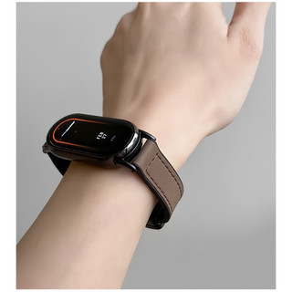 Dây Da Cho Xiaomi Smart Band 8 / 9 / 10 Từ Mi Band 8 9 10 Dây Đeo Chống Thấm Nước Thể Thao Da Dây Đeo