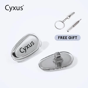 Cyxus Kính Mũi Miếng Lót Silicon Da Bao Kim Loại, Thích Hợp Cho Kính Đọc Sách Và Quang Học Khung Kim Loại - 7801Z1516