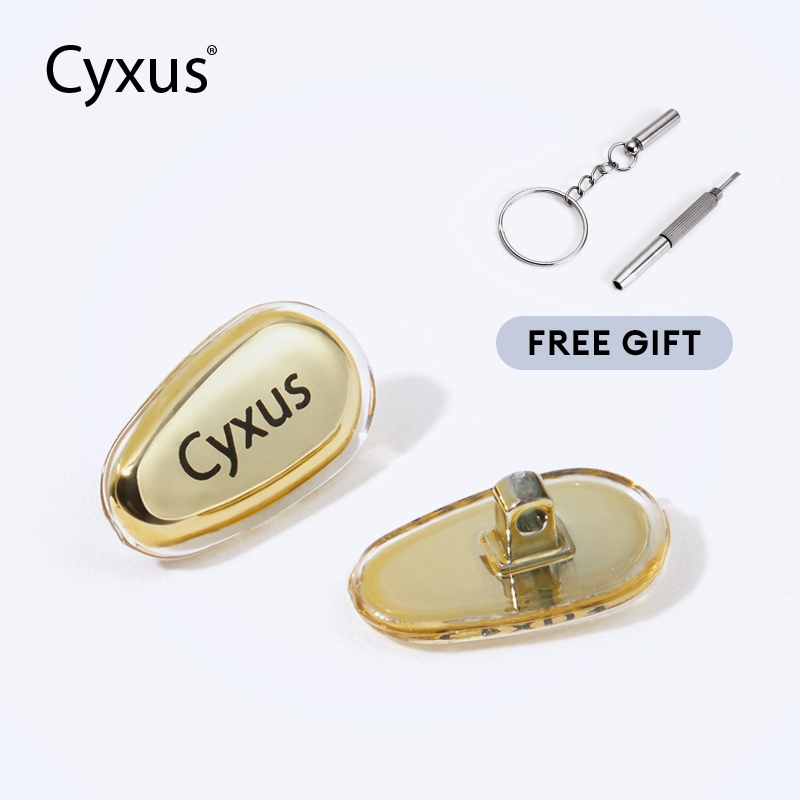 Cyxus Kính Mũi Miếng Lót Silicon Da Bao Kim Loại, Thích Hợp Cho Kính Đọc Sách Và Quang Học Khung Kim Loại - 7801Z1516