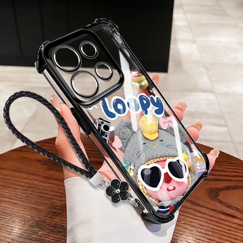 Ốp Điện Thoại YBD Cho Redmi 15C Xiaomi POCO C85 Xiaomi 14T Pro 4G 5G Kính Mát Hoạt Hình Loopy Chống Rơi Bảo Vệ Toàn Diện Ốp Lưng Trong Suốt