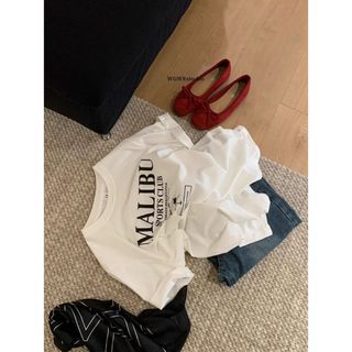 HIIXIIVI Áo thun nữ oversize cotton, dáng baggy, rộng, phong cách độc đáo OOTD 2025