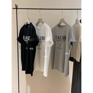 HIIXIIVI Áo thun nữ oversize cotton, dáng baggy, rộng, phong cách độc đáo OOTD 2025