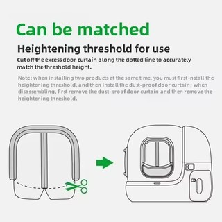 PETKIT Rèm cửa chống bụi từ tính thế hệ thứ 2 Nhà vệ sinh mèo cưng nhỏ MAX Giảm bụi đặc biệt với cát