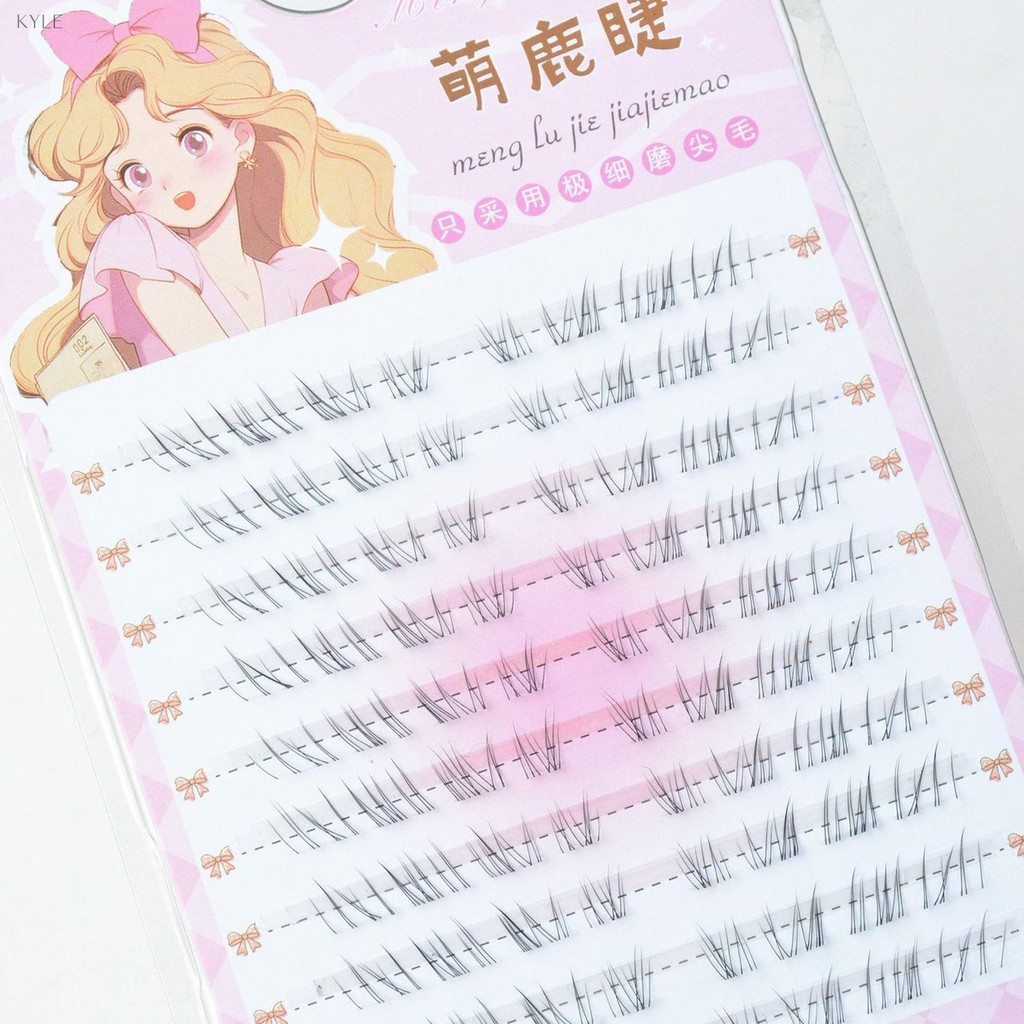 KILIGMATA 10 Hàng - Lông mi dưới nhẹ nhàng và mát mẻ - Mô phỏng công suất cao Cảm giác tự nhiên Rễ lông mi giả trong suốt