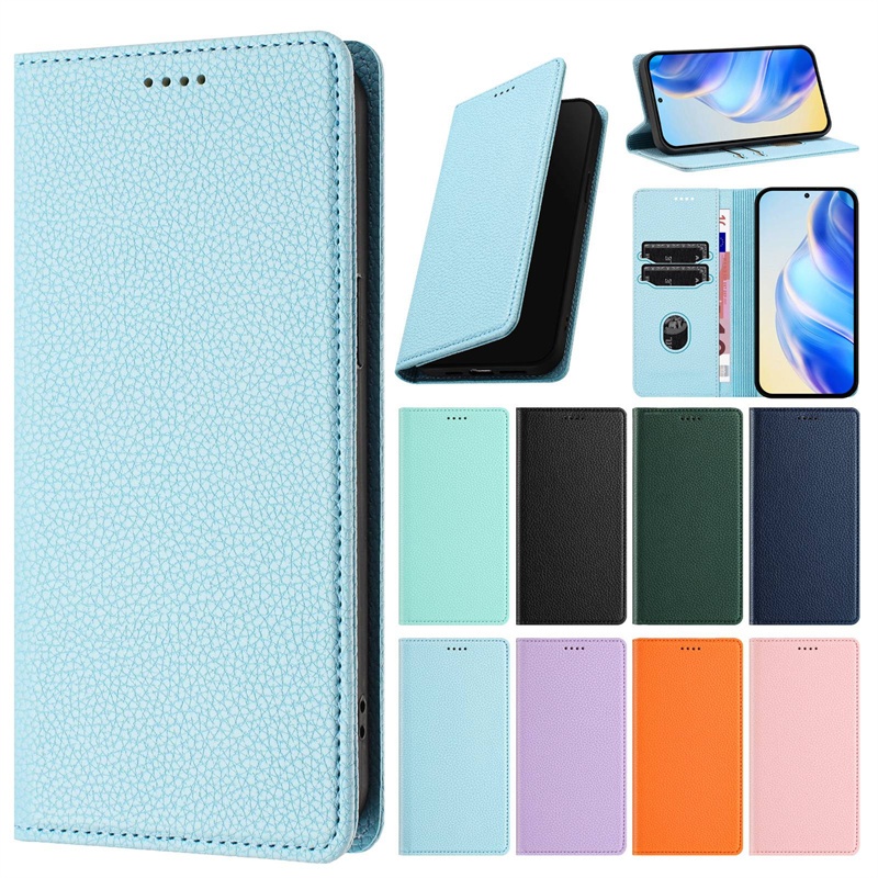 Ốp Da Cho Oneplus 1 + 13T 13R Ace 5 Pro Ultra Racing Nord CE 5 5G Thời Trang Tự Động Đóng Khe Cắm Thẻ Ví Flip Cover Vỏ