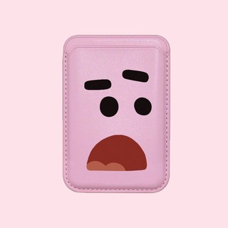 Hộp đựng thẻ ví họa tiết biểu tượng cảm xúc dễ thương cho iPhone 15pro 15promax 14 14promax 14 pro 16 16plus 16 Pro Max 17 17promax 17air