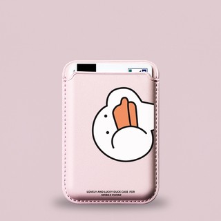 Hộp đựng thẻ ví họa tiết vịt dễ thương cho iPhone 15pro 15promax 14 14promax 14 pro 16 16plus 16 Pro Max 17 17promax 17air