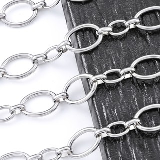 Dây xích lớn hình bầu dục 3:1 chống nước, không gây dị ứng, DIY làm vòng tay, vòng cổ