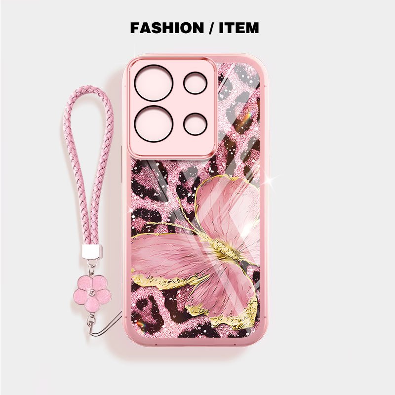 YBD Trong Suốt Ốp Lưng Điện Thoại Infinix Note 30 4G 5G Zero 30 5G Note 40 Pro Plus X6711 X6731 X683B X6716B X6850 X6851 X6851B Da Báo Bướm Niche INS Phong Cách Mới Silicon