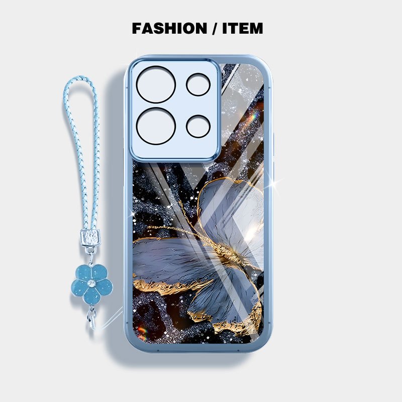 YBD Trong Suốt Ốp Lưng Điện Thoại Infinix Note 30 4G 5G Zero 30 5G Note 40 Pro Plus X6711 X6731 X683B X6716B X6850 X6851 X6851B Da Báo Bướm Niche INS Phong Cách Mới Silicon