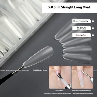 ANNIES Móng Tay Giả Dài Hình Bầu Dục Liền Mạch Miếng Dán Móng Tay Full Miếng Dán Nối Dài Cửa Hàng Móng Tay Chuyên Dụng 300 Chiếc