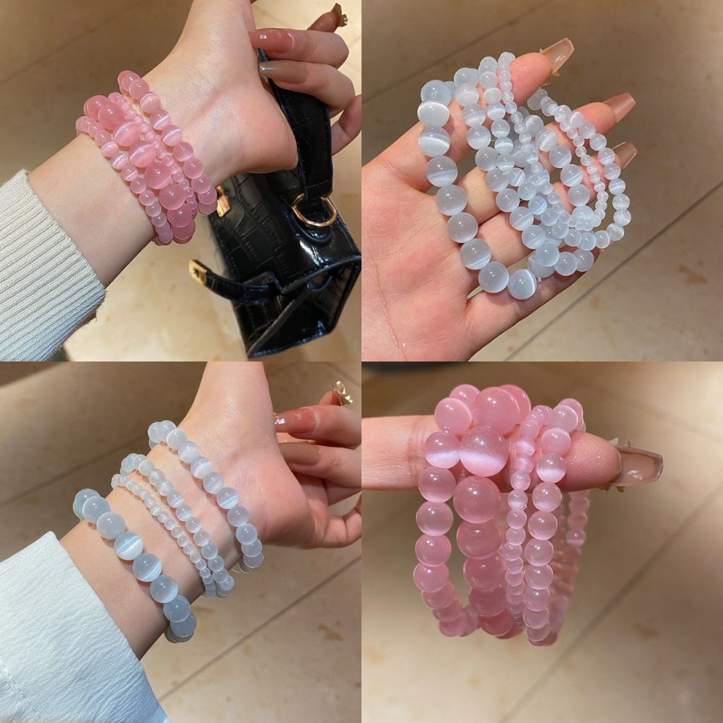 Vòng tay hạt cườm nữ phong cách hàng ngày, phụ kiện tay thanh lịch
