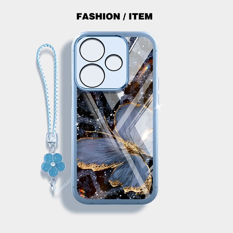 YBD Trong Suốt Ốp Lưng Điện Thoại Redmi 13 13X 4G 5G Xiaomi POCO M6 4G POCO M6 Plus 5G Da Báo Bướm Niche INS Phong Cách Silicon Mới