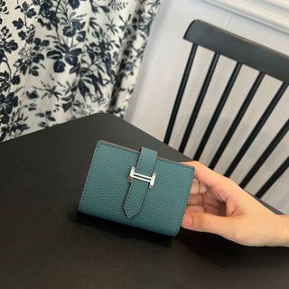 Thời Trang Mới Chính Hãng Ví Da Nữ Ngắn Gấp Thẻ Lớp Đầu Tiên Da Bò Cao Cấp Ví Đựng Tiền Xu Quà Tặng Nữ