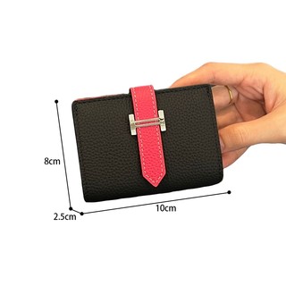 Thời Trang Mới Chính Hãng Ví Da Nữ Ngắn Gấp Thẻ Lớp Đầu Tiên Da Bò Cao Cấp Ví Đựng Tiền Xu Quà Tặng Nữ