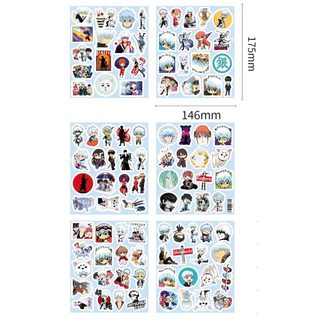 100 Chiếc Anime Gintama Miếng Dán Sakata Gintoki Graffiti Hành Lý Laptop Chống Thấm Nước Trang Trí Miếng Dán