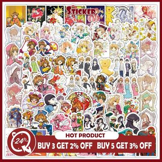 103 Chiếc Kinomoto Sakura Hoạt Hình Miếng Dán Dễ Thương Đề Can DIY Laptop Điện Thoại Đàn Guitar Xe Đạp Miếng Dán Đồ Chơi Trẻ Em