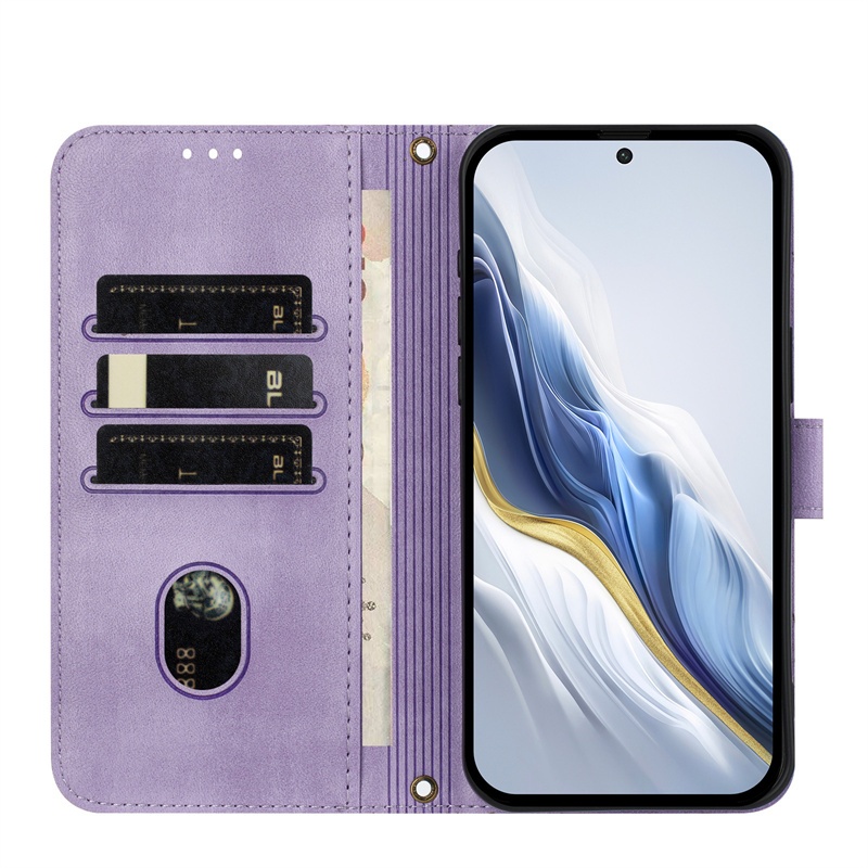 Vỏ Cho Tcl 60 SE Nxtapaper 60R 605 T Phone Pro 5G Ví Da Bỏ Túi Khe Cắm Thẻ Flip Case Cover