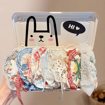 Set 10 Dây Buộc Tóc / Cột Tóc Scrunchies To Phồng Đẹp Thời Trang Hàn Quốc Phụ Kiện Tóc