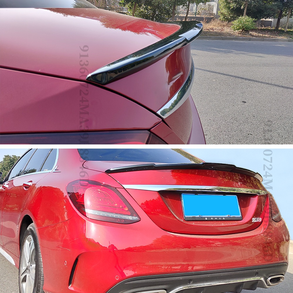 Boot Lip Phía Sau Thể Thao Cánh Gió Điều Chỉnh Phụ Kiện Cho Xe Mercedes W205 Benz C Như C250 C180 C200 C260 C300 2014 2015 2016 2017 2018 2019 2020 2021 Deflector