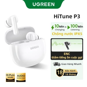 Tai nghe không dây UGREEN P3 BluetoothTWS Tai nghe chống nước Bluetooth V5.4 IPX5 có độ trễ thấp