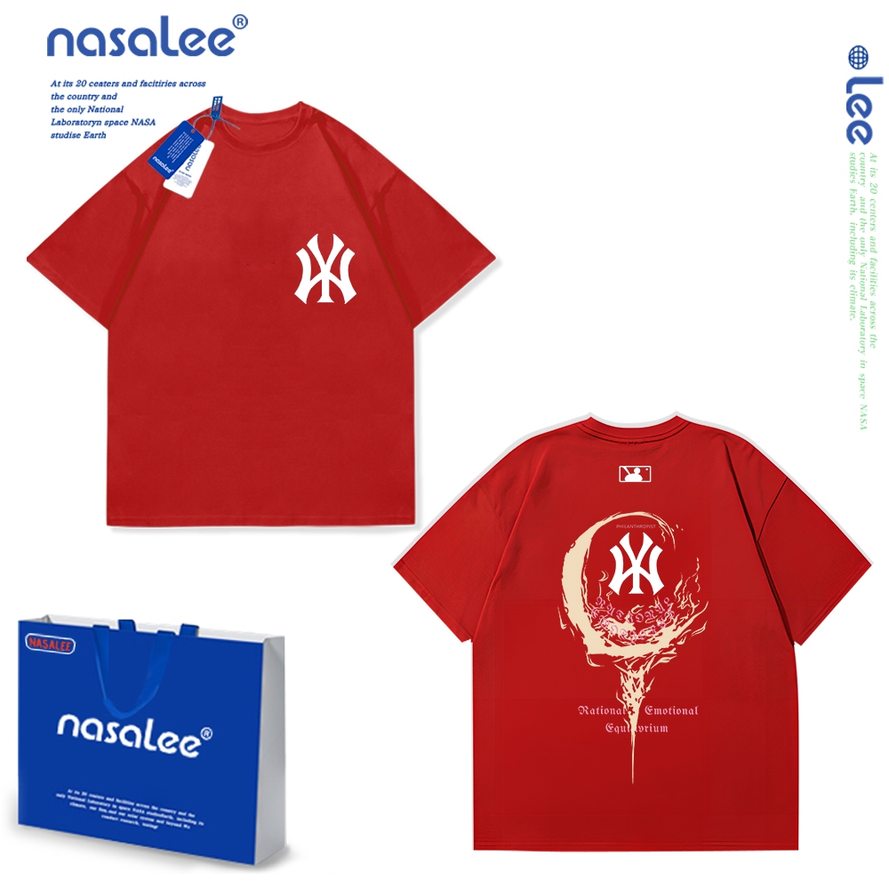 NASA Pure Cotton Tay Ngắn 2024 Phong Cách Mới Trẻ Em Tay Ngắn Mềm Mại Thoải Mái Thời Trang Dễ Thương