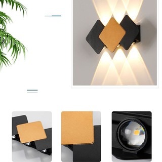 AIMI Đèn Tường Ngoài Trời Ip65 Đèn Tường Led Chống Nước Trang Trí Tường Trong Nhà Thích Hợp Cho Sân Vườn Phòng Ngủ Nhà Hàng Sinh Hoạt