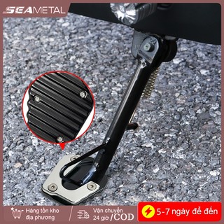 SEAMETAL Xe Máy Chống Trượt Chân Hỗ Trợ Miếng Lót Nhôm Chân Đế Mở Rộng Chân Bên Đứng Phóng To Miếng Lót Xe Máy Phần