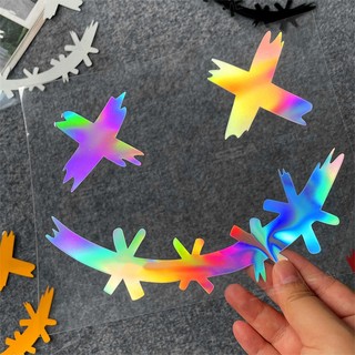Nhãn dán phản quang chống nước SEAMETAL cho mũ bảo hiểm xe máy, Decal mặt cười quỷ, Trang trí thân xe ô tô, Nhãn dán ô tô, Laser