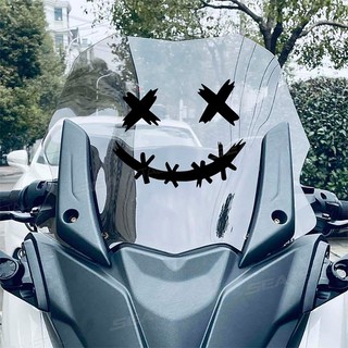 Nhãn dán phản quang chống nước SEAMETAL cho mũ bảo hiểm xe máy, Decal mặt cười quỷ, Trang trí thân xe ô tô, Nhãn dán ô tô, Laser