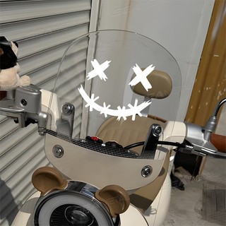 Nhãn dán phản quang chống nước SEAMETAL cho mũ bảo hiểm xe máy, Decal mặt cười quỷ, Trang trí thân xe ô tô, Nhãn dán ô tô, Laser
