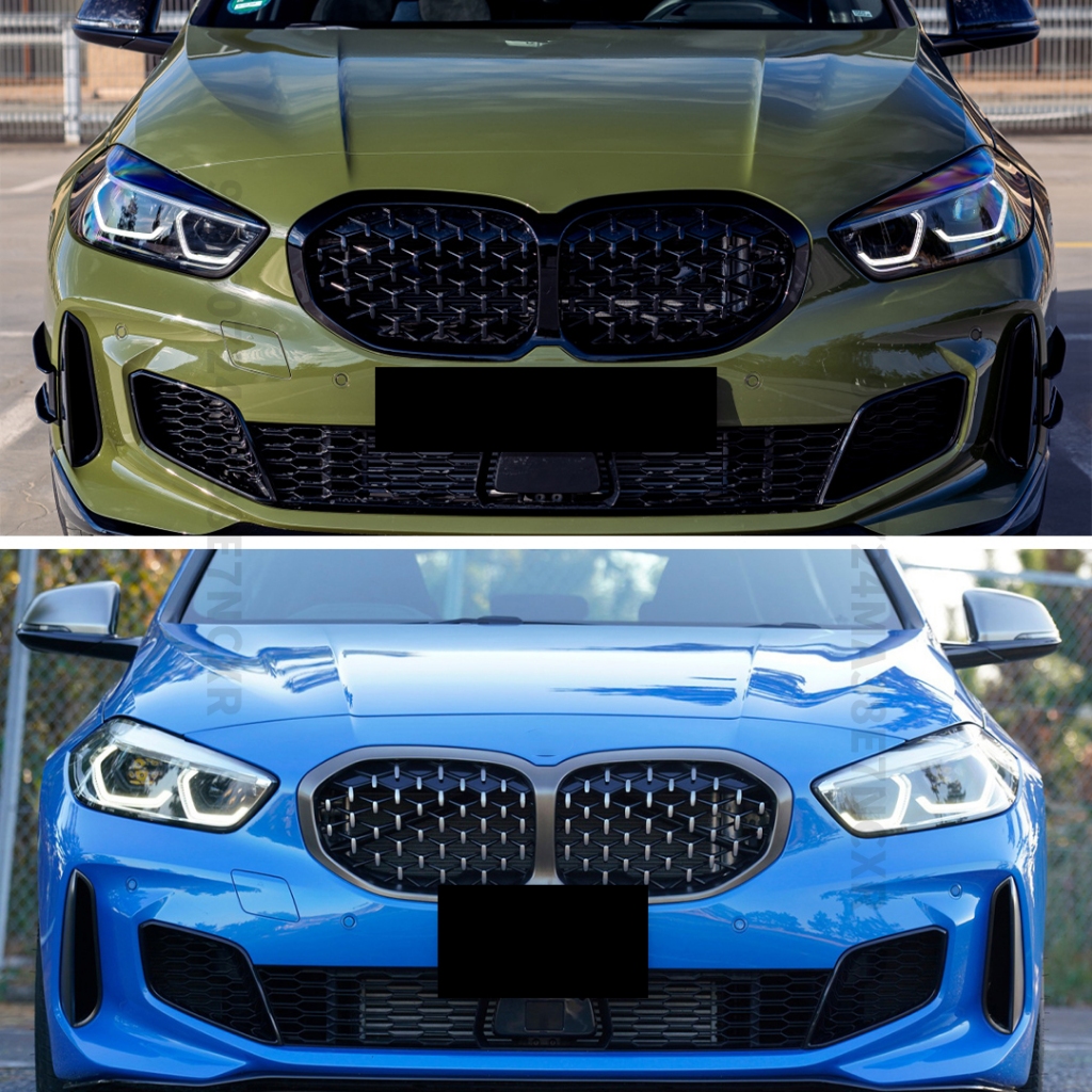 Dành Cho Xe BMW 1 Series F40 2019 2020 2021 2022 2023 128ti M135i 118i Thận Kim Cương Lưới Đầu Vào Trước Lưới Tản Nhiệt Đua Nướng Cơ Thể Bộ Điều Chỉnh Phụ Kiện