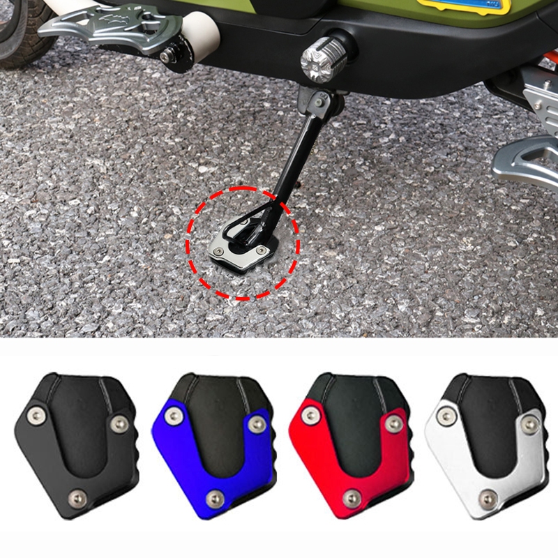 SEAMETAL Xe Máy Chống Trượt Chân Hỗ Trợ Miếng Lót Nhôm Chân Đế Mở Rộng Chân Bên Đứng Phóng To Miếng Lót Xe Máy Phần