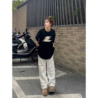 Áo thun nữ baggy oversize 100% cotton, phù hợp cho outfit thời trang