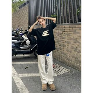 Áo thun nữ baggy oversize 100% cotton, phù hợp cho outfit thời trang