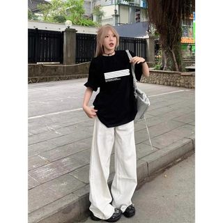 Áo Thun Nữ Oversize Cotton Dáng Rộng Phù Hợp Thời Trang Hàng Ngày