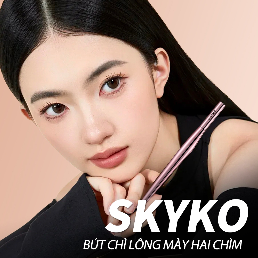 Bút kẻ mày dạng lỏng SKYKO Bút chì lông mày chống nước 3 màu