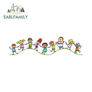 EARLFAMILY 13cm My Family Phim Hoạt Hình Xe Ô Tô Gương Chiếu Hậu Xe Máy Phiên Bản Q Đề Can Chống Nắng Thời Trang Chống Thấm Nước Bảo Vệ Cửa Xe Ô Tô
