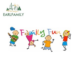 EARLFAMILY 13cm My Family Phim Hoạt Hình Xe Ô Tô Gương Chiếu Hậu Xe Máy Phiên Bản Q Đề Can Chống Nắng Thời Trang Chống Thấm Nước Bảo Vệ Cửa Xe Ô Tô