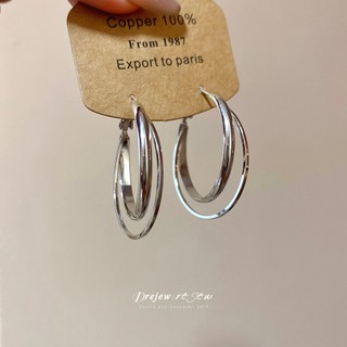 Bông tai kim tròn mịn DREJEW - Thời Trang & Thanh Lịch