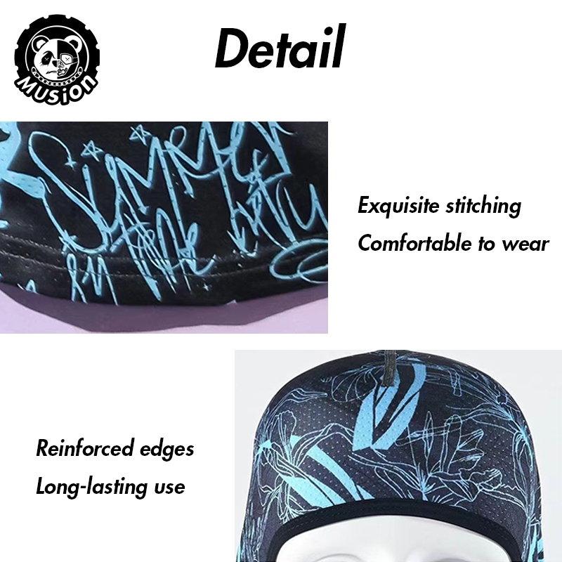 Mũ Musion Balaclava thoáng khí, có kem chống nắng khô nhanh