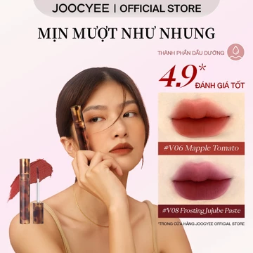 Son Kem Bùn JOOCYEE Matte Chất Son Mềm Mịn Như Nhung Không Lem Dưỡng Ẩm Che Vân Môi Lâu Trôi Tôn Da Bông Mềm 3.5g
