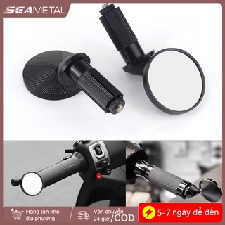 SEAMETAL Tay Lái Xe Máy Gương Chiếu Hậu Tay Cầm Mở Rộng Gương Chiếu Hậu Điểm Mù Góc Nhìn Rộng An Toàn Có Thể Điều Chỉnh Gương