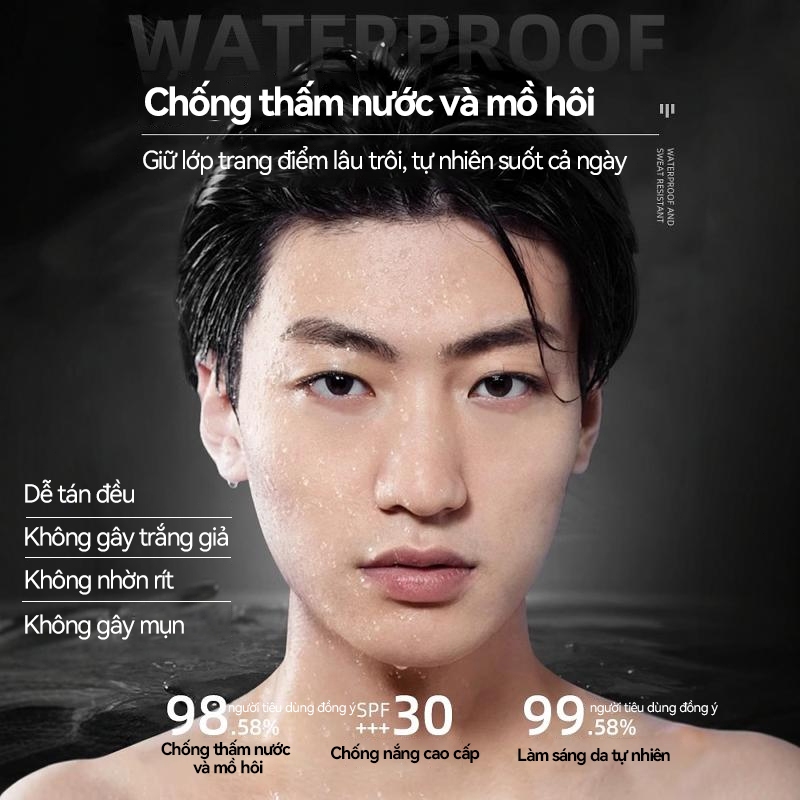 [UNO] Kem BB làm sáng hiệu ứng khỏa thân dành cho nam 30g (Xám) Kiểm soát dầu | Phù hợp cho học sinh