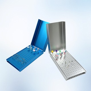 1 Cái Giá Đỡ Bur Nha Khoa 152Holes Endo Hộp Làm Sạch Đứng 135°C Hộp đựng Burs tiệt trùng tự động có thể thu gọn cho Burs Nha khoa cao / thấp