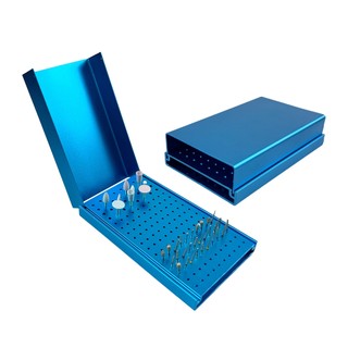1 Cái Giá Đỡ Bur Nha Khoa 152Holes Endo Hộp Làm Sạch Đứng 135°C Hộp đựng Burs tiệt trùng tự động có thể thu gọn cho Burs Nha khoa cao / thấp